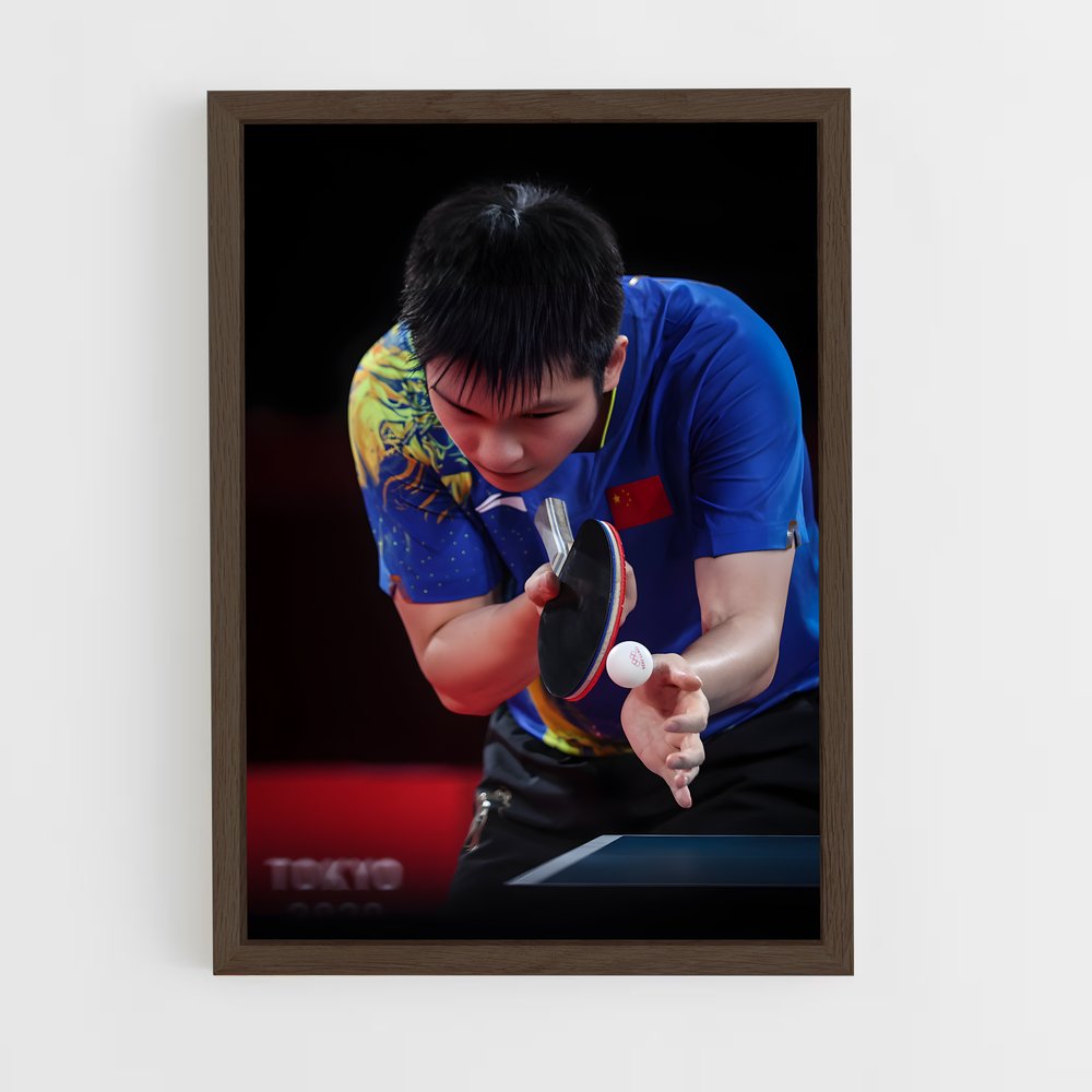 Poster Fan zhendong – affiche Tennis de table (vue 5)